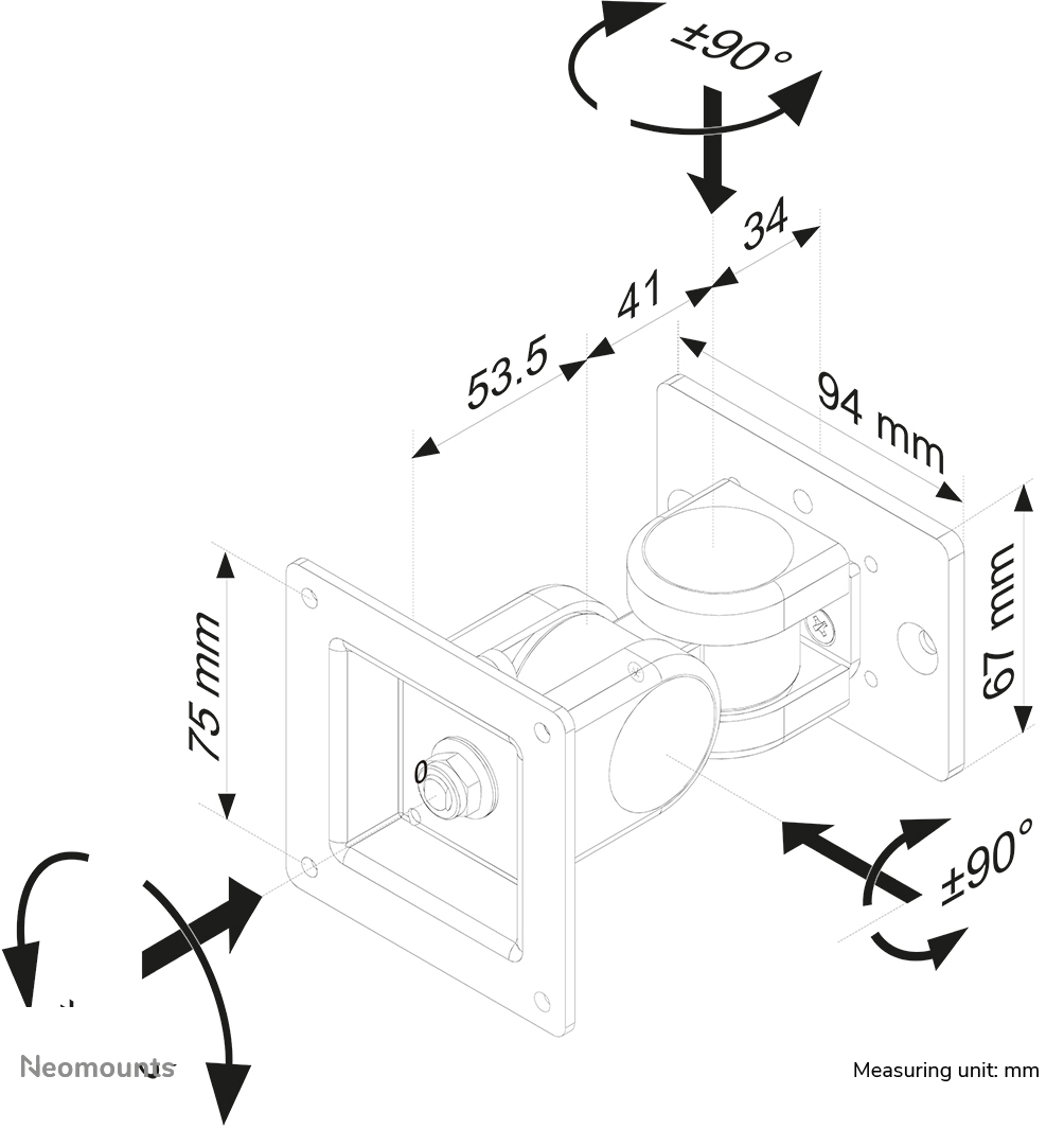 Neomounts by Newstar Toolbar-Monitorhalterung